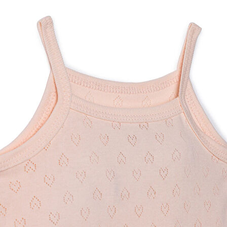 HelloBaby Kız Jakarlı İp Askılı Body Kız Bebek