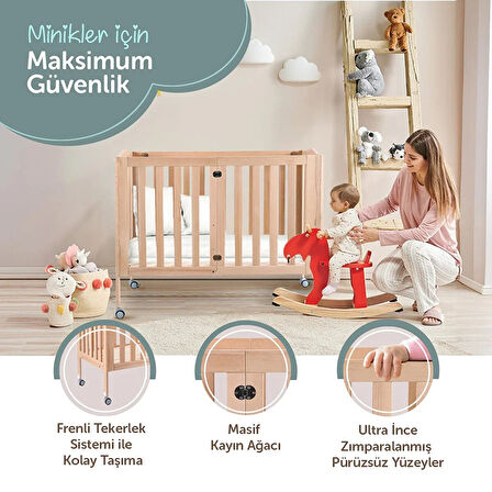 baby plus 60x120 Katlanır Beşik