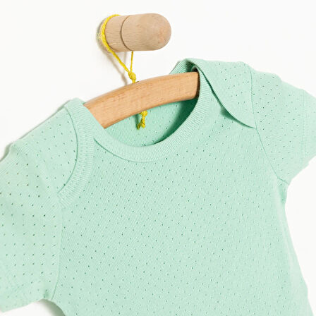 HelloBaby Jakarlı Kısa Kol Body