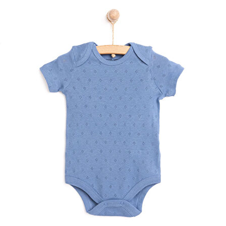 HelloBaby Jakarlı Kısa Kol Body