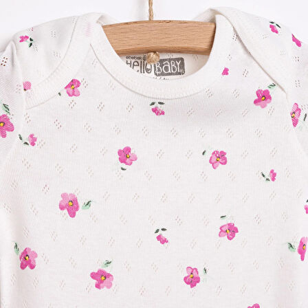 HelloBaby Jakarlı Kısa Kol Body