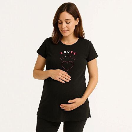 baby mom Hamile Kısa Kol Tshirt