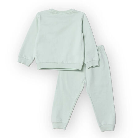 HelloBaby Kız Bebek Eşofman Takımı Motto Girl Patikli