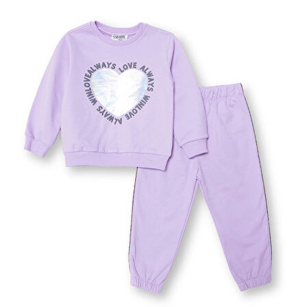 HelloBaby Kız Bebek Motto Girl Eşofman Takım