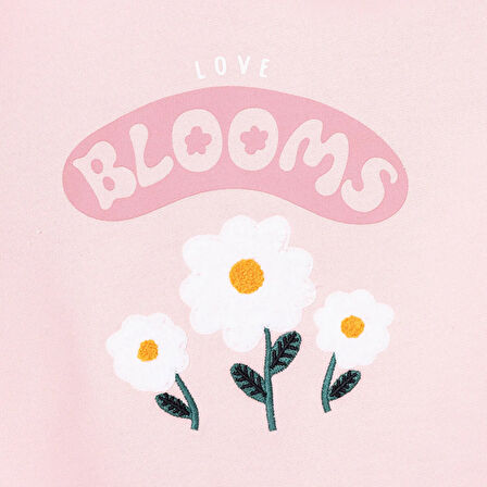 HelloBaby Kız Bebek Motto Girl Sweatshirt - Tayt