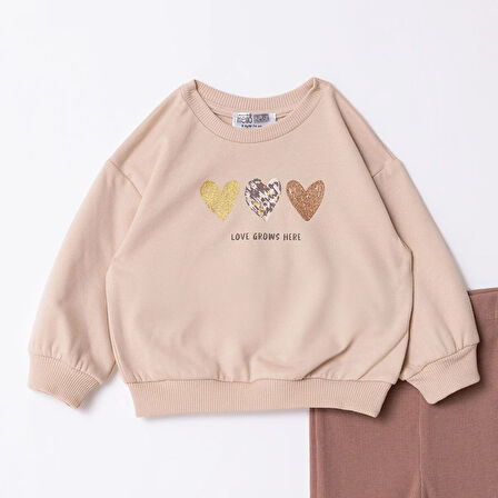 HelloBaby Motto Girl Sweatshirt - Tayt