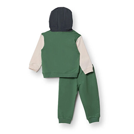 HelloBaby Erkek Bebek Eşofman Takımı Motto Boy Bisiklet Yaka Uzun Kol