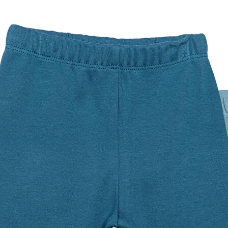 HelloBaby Erkek Bebek 2li Çoraplı Pantolon İnterlok