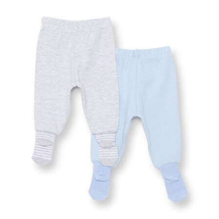 HelloBaby Erkek Bebek 2li Çoraplı Pantolon
