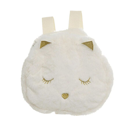 HelloBaby Kedi Pelüş Kız Çocuk Sırt Çantası Kız Bebek