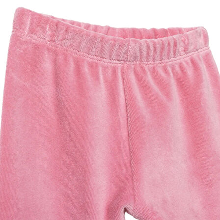 HelloBaby Kız Bebek 2li Çoraplı Pantolon Kadife