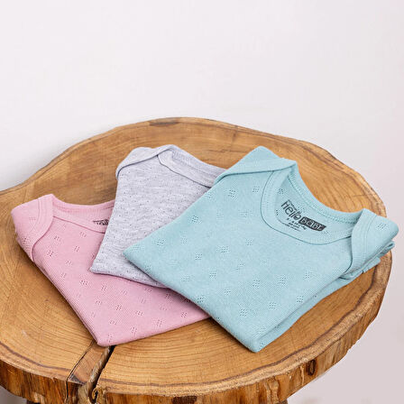 HelloBaby Jakarlı Kısa Kol Body