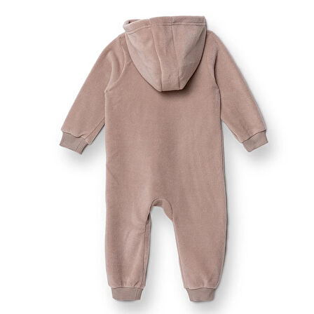 HelloBaby Erkek Bebek Polar Patiksiz Tulum Fermuarlı Uzun Kol Ribanalı Paça