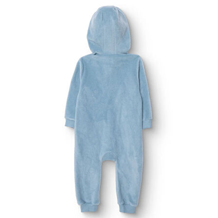 HelloBaby Erkek Bebek Polar Patiksiz Tulum Uzun Kol Ribanalı Paça