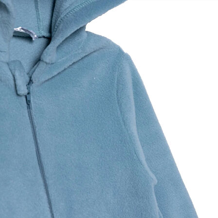 HelloBaby Erkek Bebek Polar Patiksiz Tulum Uzun Kol Ribanalı Paça