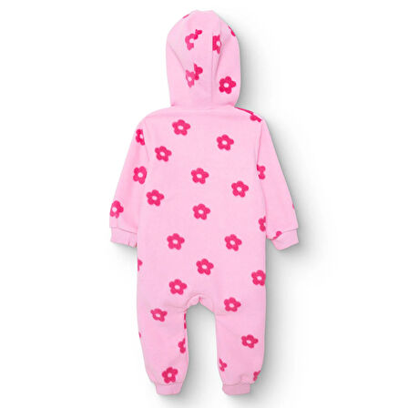 HelloBaby Kız Bebek Polar Patiksiz Tulum Uzun Kol Lastikli Paça