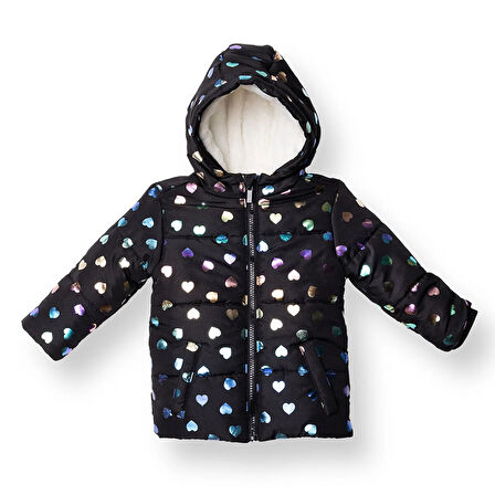 HelloBaby Kız Bebek Mont Fermuarlı Cepli Uzun Kol
