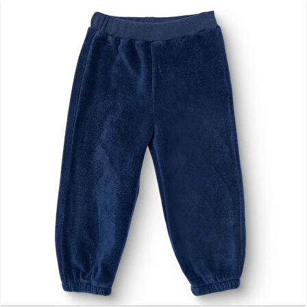 HelloBaby Erkek Bebek Polar Pantolon Modelli Yaka Atlet Kol Lastikli Paça