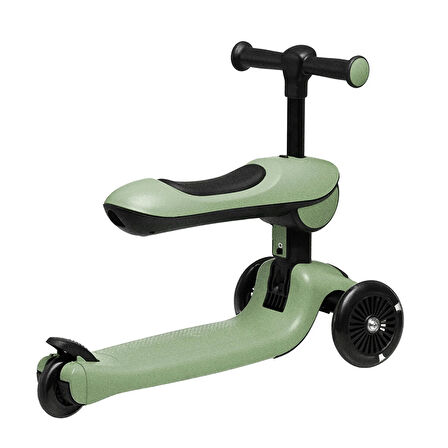 baby toys Funride oturmalı, tekerlekleri ışıklı scooter mint yeşili
