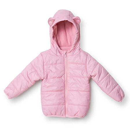 HelloBaby Kız Bebek Mont Fermuarlı Uzun Kol