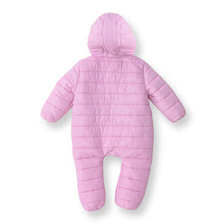 HelloBaby Kız Bebek Astronot Tulum Fermuarlı Bisiklet Yaka Uzun Kol Lastikli Paça