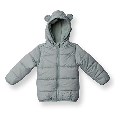 HelloBaby Kız Bebek Mont Fermuarlı Uzun Kol