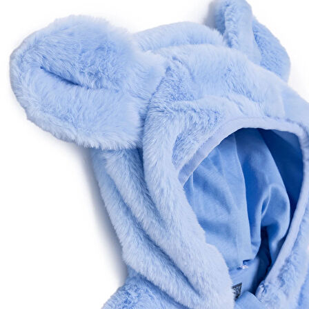 HelloBaby Erkek Bebek Yenidoğan Welsoft Patikli Tulum Fermuarlı Uzun Kol Patikli Paça