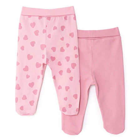 HelloBaby Kız Bebek 2li Patikli Alt