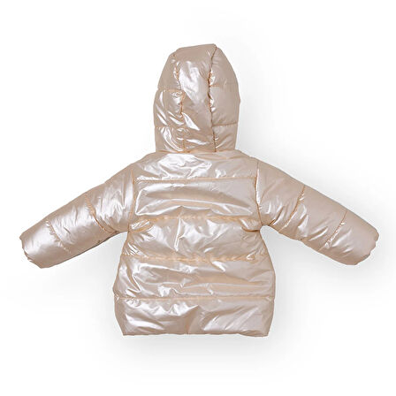 Midimod Kız Bebek Mont Çift Taraflı Fermuarlı Uzun Kol