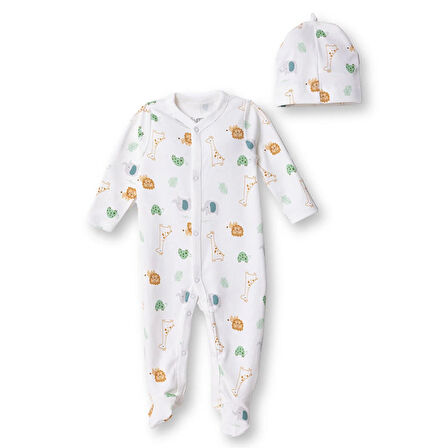 HelloBaby Yenidoğan Tulum-Şapka