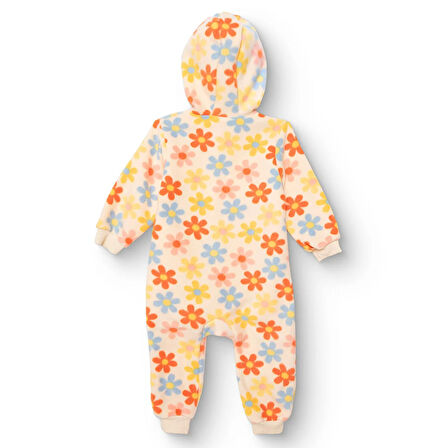 HelloBaby Kız Bebek Polar Patiksiz Tulum Uzun Kol Lastikli Paça