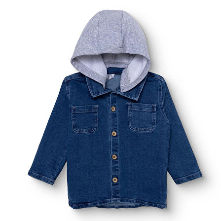 HelloBaby Erkek Bebek Circus Gömlek Denim Uzun Kol