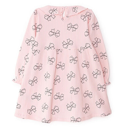 HelloBaby Kız Bebek Elbise Forest Flower Düğmeli Uzun Kol