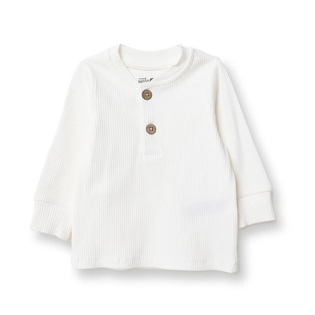 HelloBaby Erkek Bebek Sweatshirt Düğmeli Bisiklet Yaka Uzun Kol