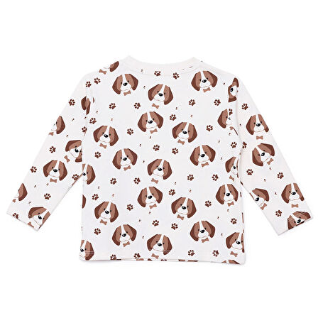 HelloBaby Uzun Kol Tshirt Happy Animals Bisiklet Yaka