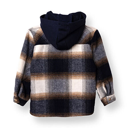 HelloBaby Erkek Bebek Happy Animals Gömlek Kapüşonlu Uzun Kol