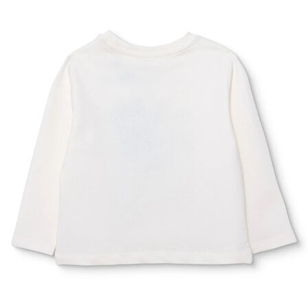 HelloBaby Erkek Bebek Hello Cute Bear Uzun Kol Tshirt İki İplik Bisiklet Yaka Uzun Kol