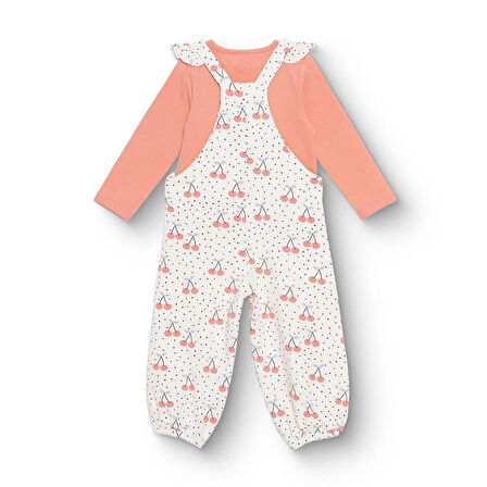 HelloBaby Winter Cherry Salopet-Tshirt
