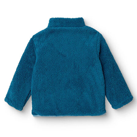 HelloBaby Erkek Bebek Hello Cute Bear Hırka Peluş Dik Yaka Uzun Kol