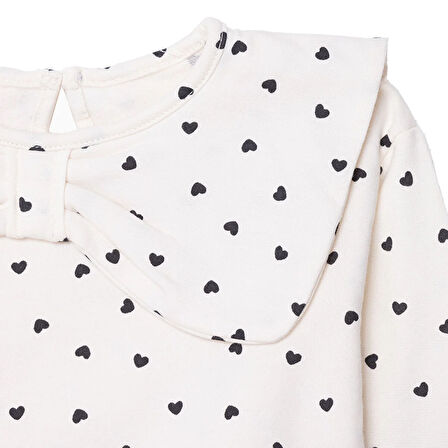 HelloBaby Kız Bebek Monochrome Bluz-Tayt Uzun Kol Reçme Paça