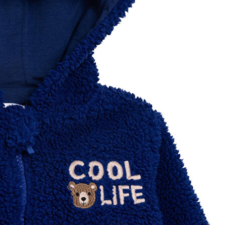 HelloBaby Erkek Bebek Welsoft Mont Wellsoft Örme Kapüşonlu Uzun Kol