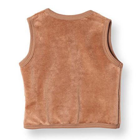 Bebetto Erkek Bebek Yenidoğan Yelek Mother's Kadife V Yaka Atlet Kol