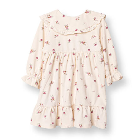 HelloBaby Kız Bebek Enjoy Bear Elbise Süprem Uzun Kol