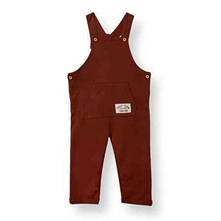 HelloBaby Erkek Bebek Salopet-Sweatshirt İki İplik Bisiklet Yaka Uzun Kol Reçme Paça