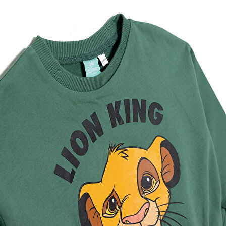 Disney Erkek Bebek Eşofman Takımı İki İplik Bisiklet Yaka Uzun Kol Ribanalı Paça