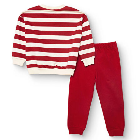 Disney Erkek Bebek Eşofman Takımı İki İplik Bisiklet Yaka Uzun Kol Ribanalı Paça