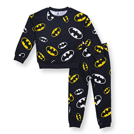 Warner Bros Erkek Bebek Eşofman Takımı İki İplik Bisiklet Yaka Uzun Kol Ribanalı Paça