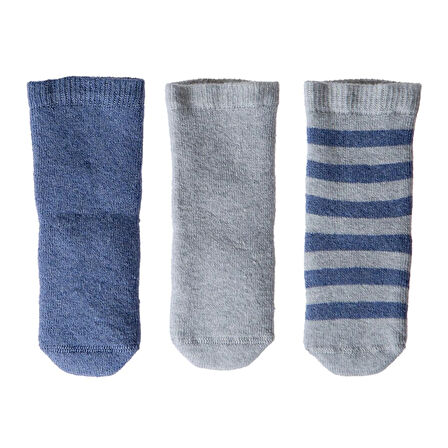 HelloBaby Erkek Bebek 3lü Havlu Çorap