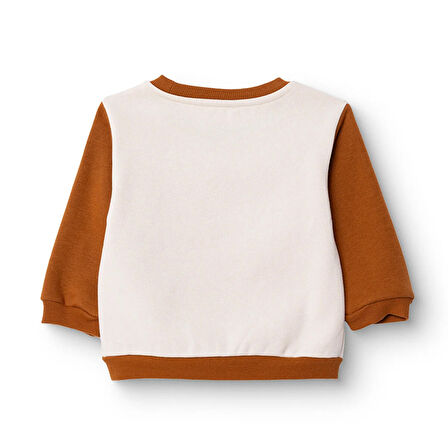 HelloBaby Erkek Bebek Woodland 1 Sweatshirt Şardonlu Bisiklet Yaka Uzun Kol