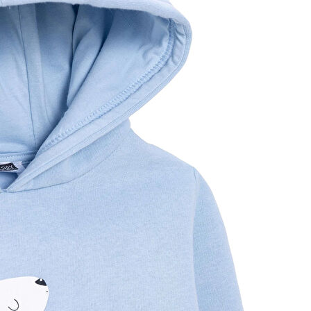 HelloBaby Erkek Bebek Mountain Explorer Kapüşonlu Sweatshirt Şardonlu Üç İplik Uzun Kol